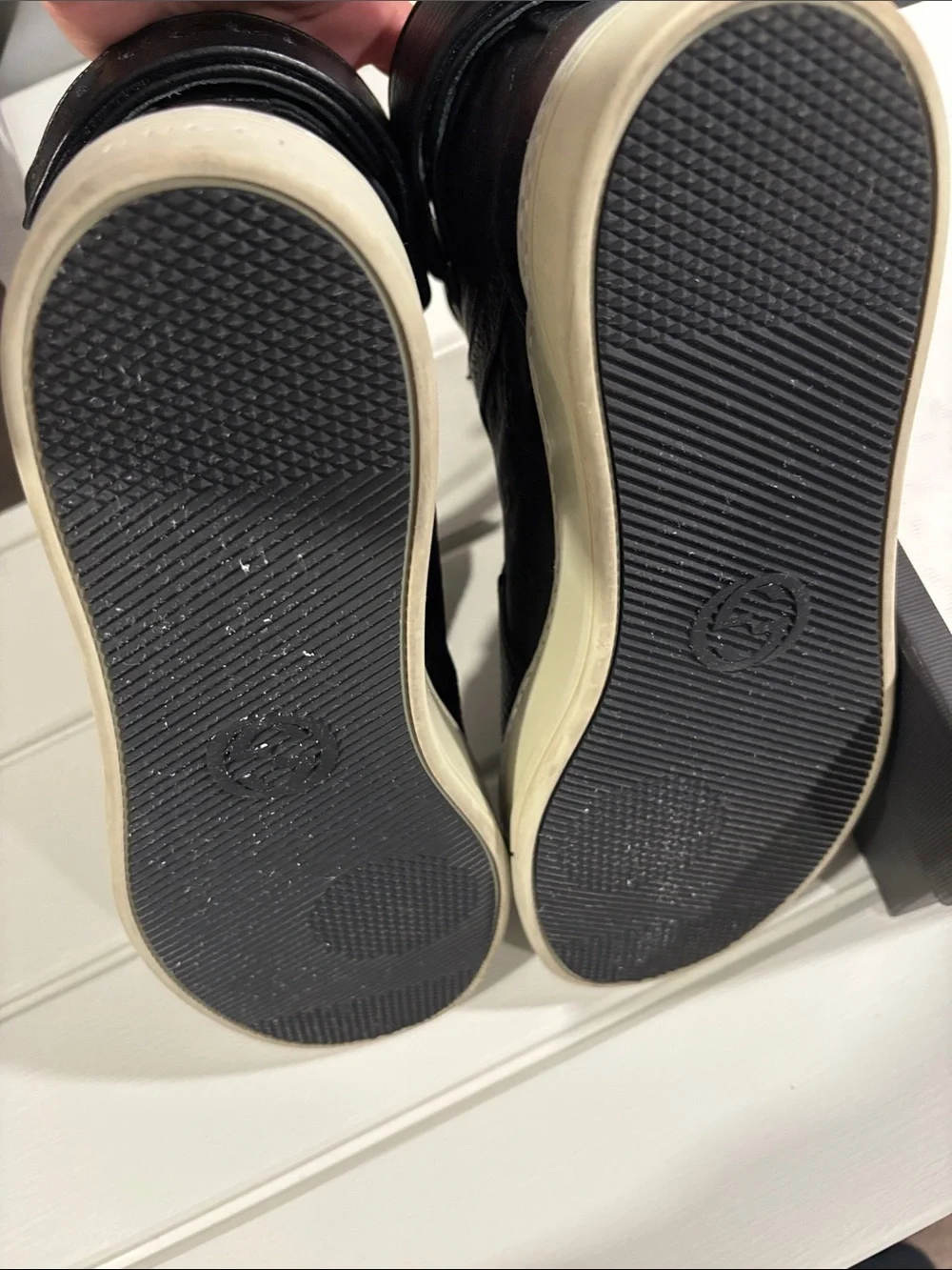 Gucci Black High-Top GG-Embossed Sneakers